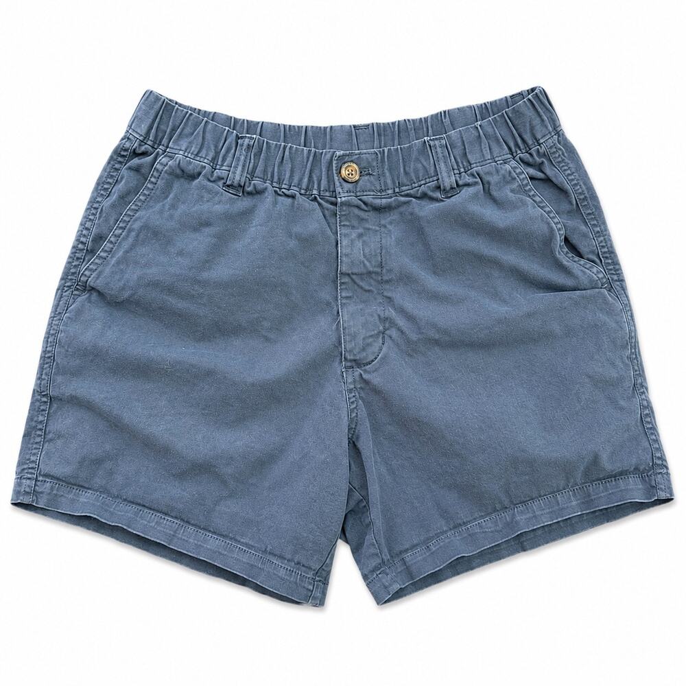 BearBottom Blue Chino Shorts 5.5 Inch Elastic Waist Men’s Size Medium